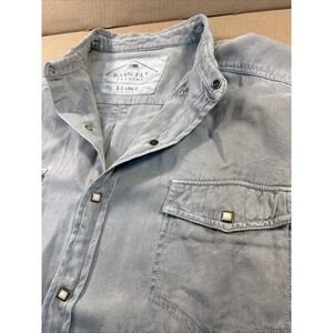 Barn Fly Shirt Mens XL Western (very light All Over Print Rodeo Cowboy)